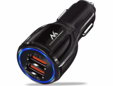 Nabíjačka automobilu Q3 3.0 2xusb MCE478 B Black