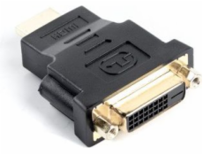 LANBERG redukcia HDMI (M) na DVI-D (F) (24+5) čierny