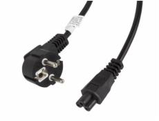 Kabel zasilający Lanberg IEC 7/7 - IEC 320 C5, 3m, czarny (CA-C5CA-11CC-003-BK)