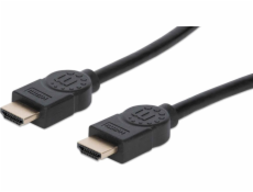 Kábel Manhattan HDMI - HDMI 1.8m czarny (355346)