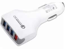 CAR CHARGER 4X USB 7A WHITE VEGA FASTON FAST CHARGER QUICK 4XUSB 3.0 3500mAh