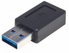 Adaptér USB Manhattan USB-C - USB Czarny (354714)