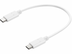 Sandberg 136-30 USB-C to USB-C Charge cable 0.2m white