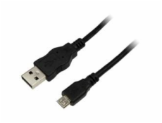 Kabel USB LogiLink USB-A - microUSB 1 m Czarny (CU0058)