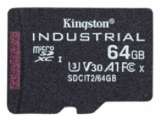 Kingston 64GB microSDXC Industrial C10 A1 pSLC Card Single Pack