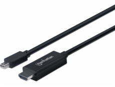 Kábel Manhattan DisplayPort Mini - HDMI 1.8m czarny (153232)