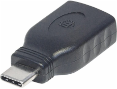 Adaptér USB Manhattan USB-C - USB Czarny (354646)