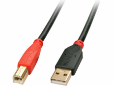 Kabel USB Lindy USB-A - USB-B 15 m Czarny (42762)