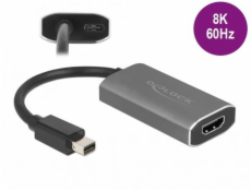 Delock Adaptér z Active mini DisplayPort 1.4 na HDMI, 8K, s funkcí HDR