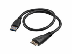 Kabel USB Akyga USB-A - microUSB 0.5 m Czarny (AK-USB-26)