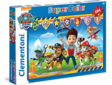 Puzzle 104 dílků Paw Patrol Super Color