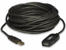 MANHATTAN Kabel USB 2.0 A-A, aktivní prodlužovací 20m, Daisy-Chainable