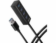 AXAGON MINI hub USB-A / HUE-M1AL / USB 3.2 Gen1 / 4x USB-A / kovové tělo / 1,2m