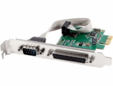 Gembird PEX-COMLPT-01 COM serial port + LPT port PCI-Express add-on card with extra low-profile bracket