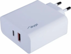 Akyga USB Nabíječka USB-A + USB-C PD 5-20V / max. 3.25A 65W Quick Charge 3.0