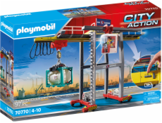 Playmobil Portalkran mit Containern