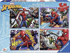 Puzzle 4x100 dielikov Spider Man Bumper Pack