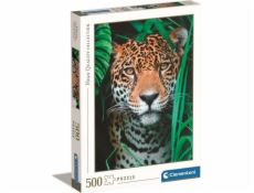 Puzzle 500 dílků vysoké kvality, Jaguar v džungli