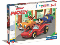 Puzzle 24 elementy MAXI Super Kolor, Mickey