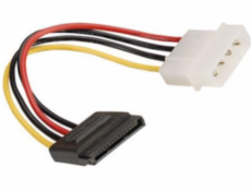 SAVIO Power cable MOLEX 4 pin (M) - SATA 15 pin (F) 0 18m AK-10