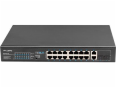 Lanberg Switch rack 19  POE+ 16x 100MB /2X COMBO  GIGABIT ETHERNET 150W