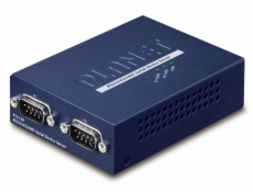 PLANET konvertor RS-232/422/485 na IP, 2x COM, 100Mb, -10~+60°C, SNMP+Telnet