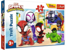 Puzzle 24 maxi přátel Spidaye a Spidermana