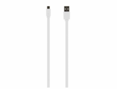 Tellur dátový kábel, USB do Micro USB, 1m white