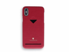 VixFox Card Slot Back Shell pre iPhone X/XS ruby red