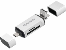 Kabel USB Sandberg Card Reader USB-C+USB+MicroUSB