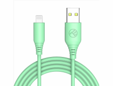 TELLUR Silicone, Kábel, USB/Lightning, 1m, gree