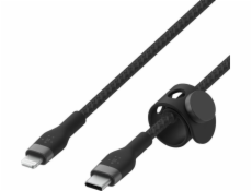 Belkin kabel USB-C s konektorem LTG,3M černý pletený