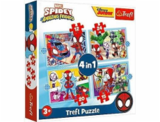 Puzzle 4v1 Spidaya Spiderman tým