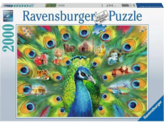 Puzzle Ravensburger 2000 dílků Paví země