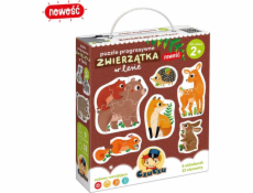 Czuczu Progressive puzzle - Zvířátka v lese