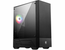 MSI skříň MAG FORGE 111R/ bez zdroje/ levé temperované sklo/ 1x 120 mm A-RGB fan/ 2x USB3.0/ černá