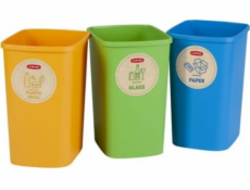 CURVER ECO Friendly 3 x 25 l Set košov na triedený odpad 02174-999