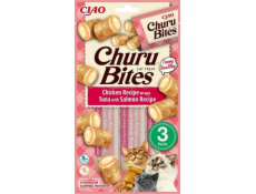 INABA Churu Bites Chicken with tuna and salmon - cat treats - 3x10 g