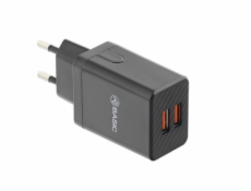 Tellur Basic Wall Charger HC204 2xUSB, 2.4A, black