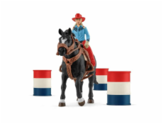 Schleich Farm World     42576 Cowgirl Barrel Racing Fun