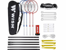 Wish Alumtec badminton racket set 4 rackets + 3 ailerons + net + lines