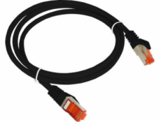 Alantec Patch-cord F/UTP kat.6 PVC 0.25m czarny ALANTEC