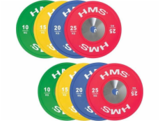 TBR Profi Set (8 pcs ) set of Olympic Bumper plates 10-25 kg HMS TBR PROFI SET