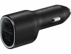Samsung Duální autonabíječka 40W (USB,USB-C) Black