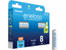 1x8 Panasonic Eneloop Mignon AA 2000mAh Ni-MH       BK-3MCDE/8BE