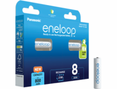 1x8 Panasonic Eneloop Micro AAA 800mAh Ni-MH        BK-4MCDE/8BE