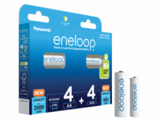 2x4 Panasonic Eneloop Combipack 4xAA + 4xAAA Accus  BK-KJMCDE44E