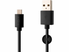 FIXED 1m USB-C kabel, černý FIXD-UC-BK