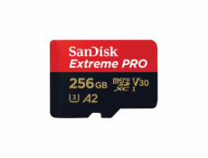 SanDisk micro SDXC karta 256 GB Extreme PRO (200 MB/s Class 10, UHS-I U3 V30) + adaptér