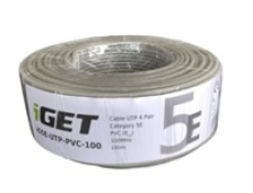 iGet CAT5E UTP PVC Eca Síťový kabel 100m/role